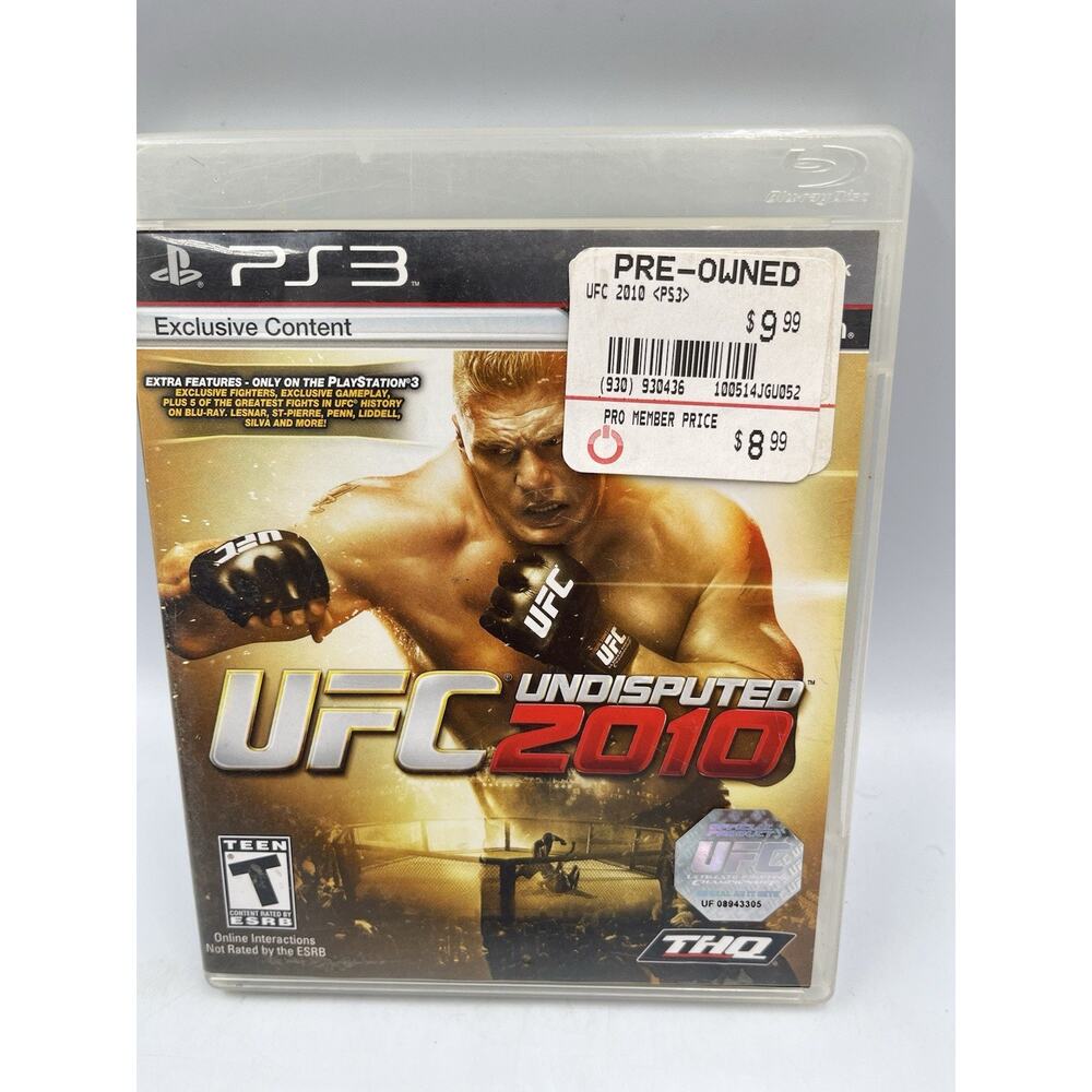 UFC Undisputed 2010 (Sony PlayStation 3, PS3) Authentic, Complete, Tested